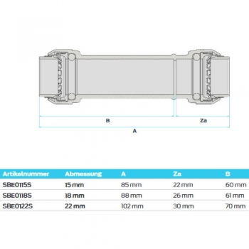 SharkBite Reparatur Verbinder SBE0115S