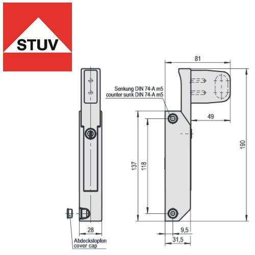 Schubladenverschluss 3.30.0515.0 von STUV