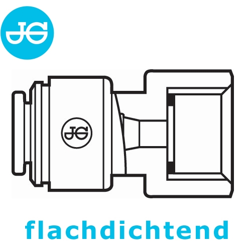 John Guest Aufschraubverbinder flachdichtend