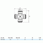 Preview: John Guest Kreuzverbinder PI4712S - Ø 9,50 mm